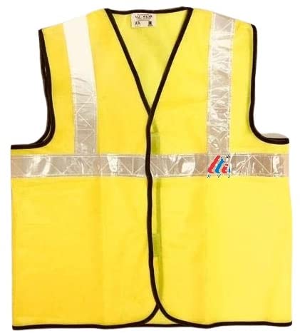 High Visibility Reflective Safety Jacket Yellow for Traffic Police, Workers, and Others Working Services Lightweight Reflective Construction Safety Jacket pack of 2