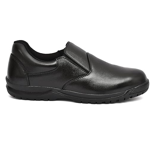 Ninja genuine Leather Safety Shoes Men | Steel Toe with Slip-Resistant Outsole | Lightweight & Durable | Without less Construction & industrial Work