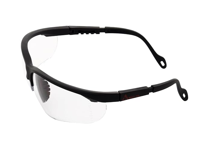 Safety Goggles with Transparent Lens | Scratch & Impact Resistant | Safety Glasses for Multipurpose Use for Pollution, Dust, Riding & Construction Work