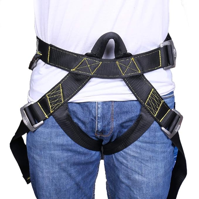 Premium Safety Belt for Construction Height Men's Safety Harness Belt - Industrial Safety Belts for Construction Height - Fall Protection, Climbing, and Industrial Use