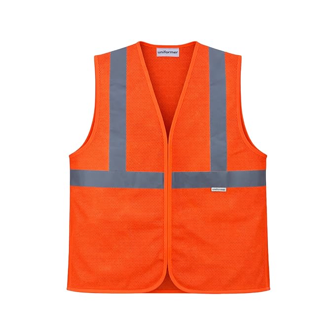 Safety Jacket for Men and Women | Reflective High Visibility | Ideal Unisex Safety Jacket for Construction & Road Safety | Used in Airport, Construction, Traffic